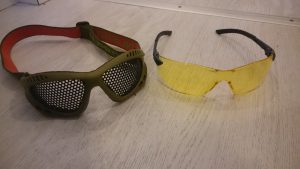 Airsoft eye protection